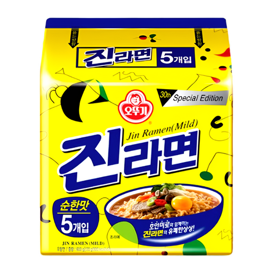 Ottogi Jin Ramen ( Mild ) Size 120g pack of 5pcs