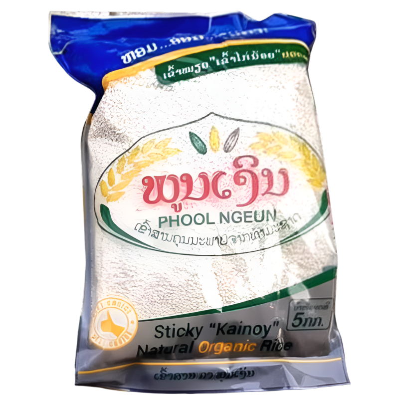 Phool Ngeun Sticky Kainoy Natural Organic Rice Size 5kg
