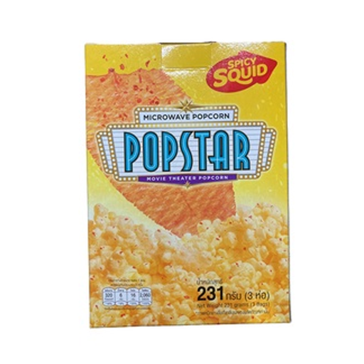 Popstar Microwave Popcorn With Spicy Squid 231g