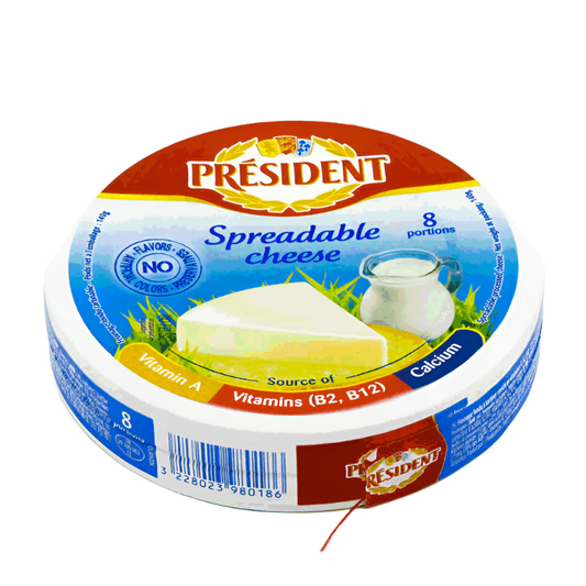 President Spreadable Cheese 8 Portions Size 140g