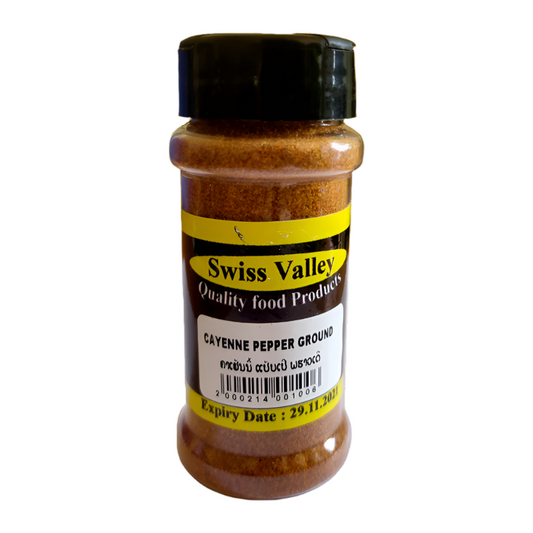 SWISS VALLEY CAYENNE PEPPER GROUND 40GM