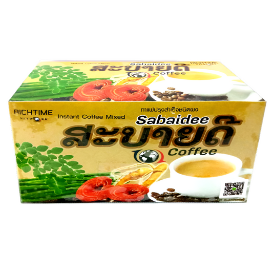 Sabaidee Brand Instant Coffee Powder Size 15g Box of 10sachets