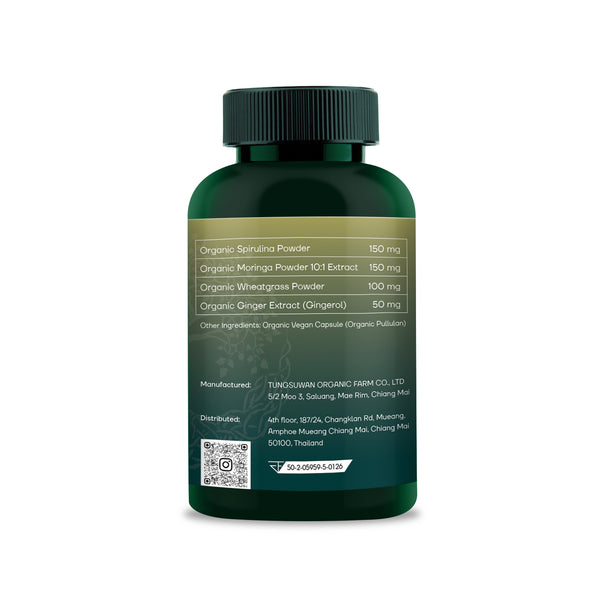 DRUNETIC - Organic Super Greens Detox Supplement | Energy, Immunity & Digestion