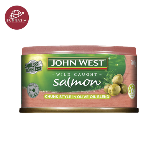 John West Salmon Chunk Style ໃນນ້ໍາມັນມະກອກ 200g 