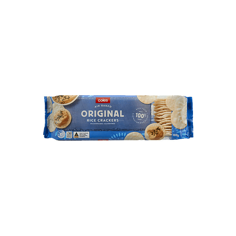 Coles Crackers Rice Crackers Plain 100g – Shopping-D Service Platform