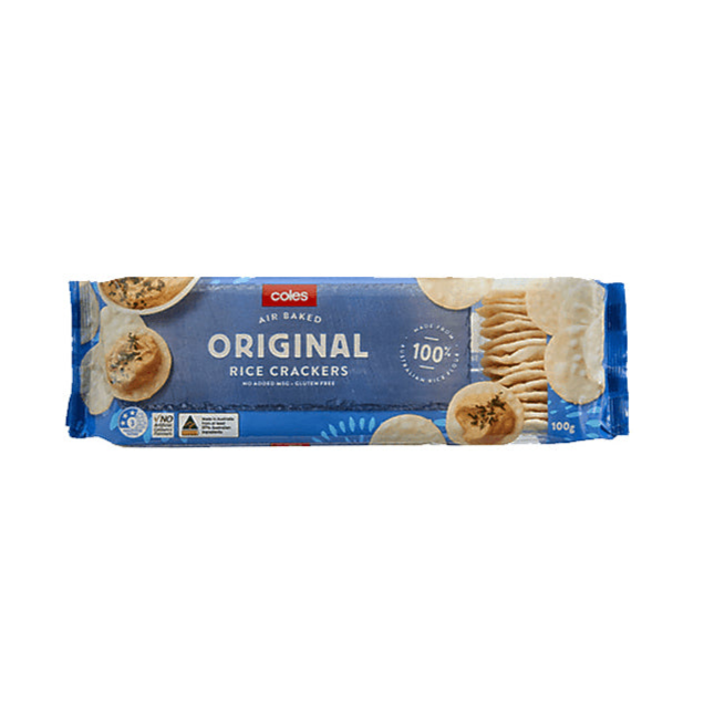 Coles Crackers Rice Crackers  100g