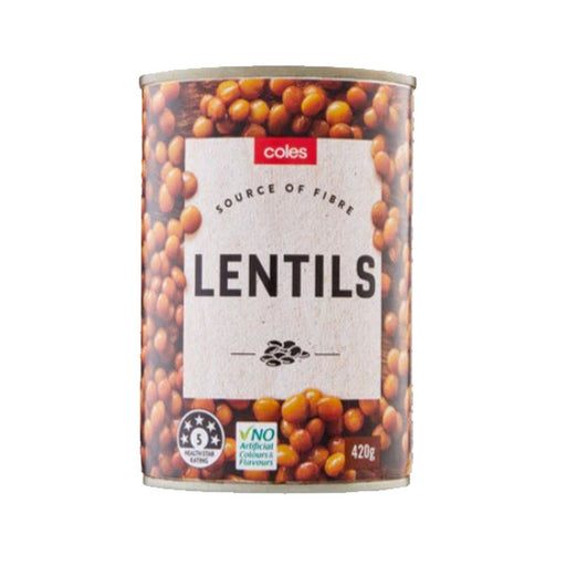 Coles Lentils 420g