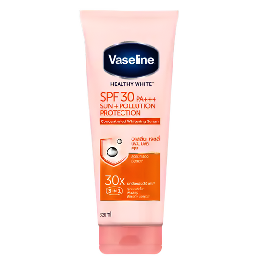 Vaseline Healthy White Sun + Pollution Protection Concentrated Whitening Serum SPF 30 PA++++ Size 320ml