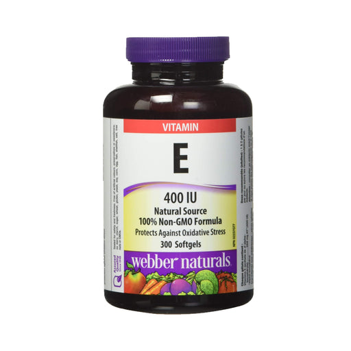Webber Naturals Vitamin E, 400IU 300 softgels