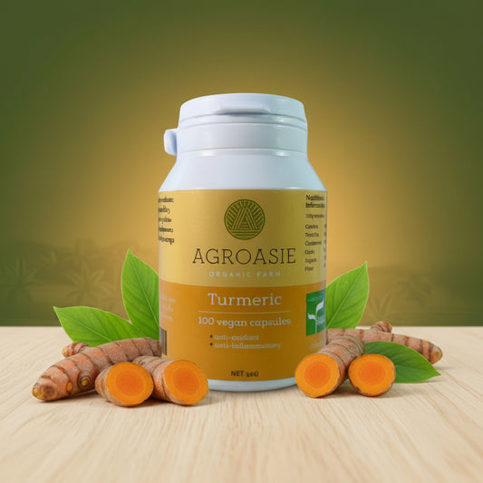 Turmeric Capsules 100% Natural | 100 Vegan Curcumin Supplements | Lao Organic Wellness