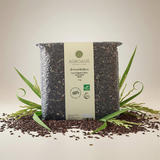 Bag of Agroasie black tea on a white background