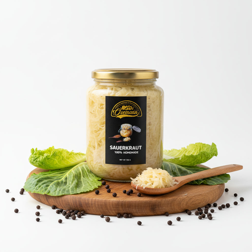 Sauerkraut Homemade 100% 750g – Fermented White Cabbage