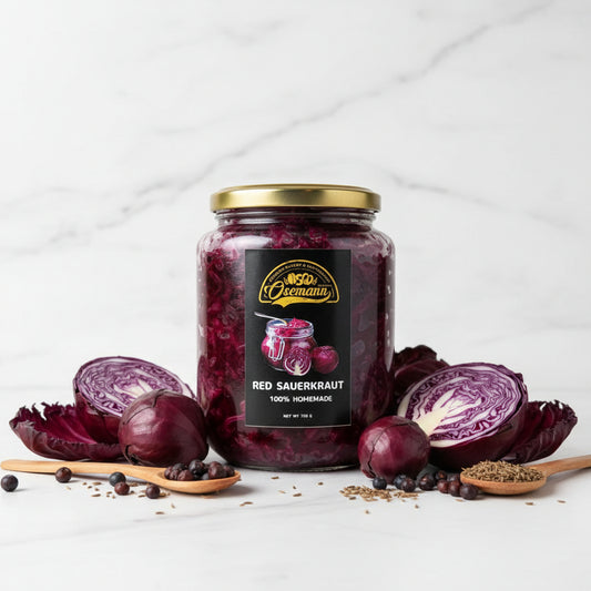 Red Sauerkraut Homemade 750g – Fermented Purple Cabbage