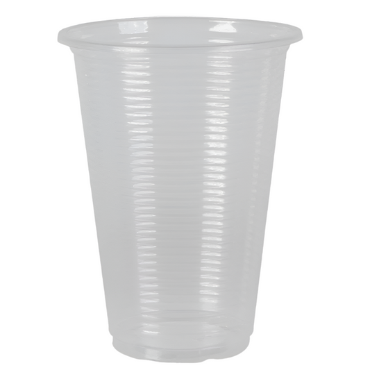 Yi Wen Brand Plastic Glass (clear curls) Size 12oz Pack 100 Pirces