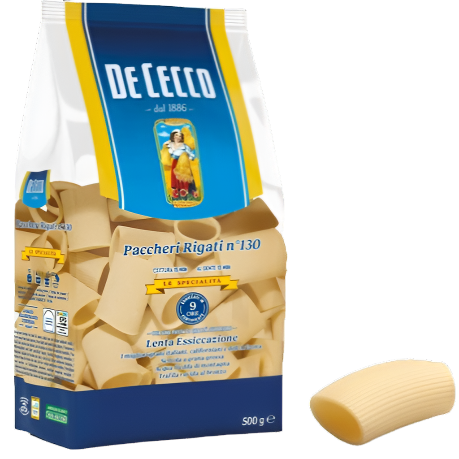De Cecco Paccheri Rigati n° 130 500g