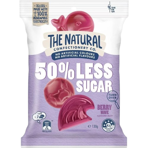 Natural Confectionery Berry Wave 50% Less Sugar 130g