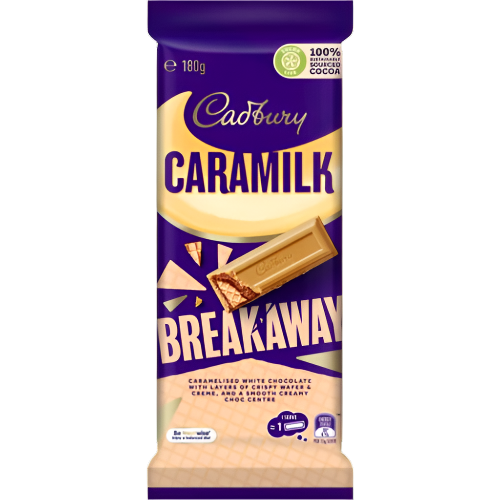 Cadbury Block Caramilk Breakaway 180g