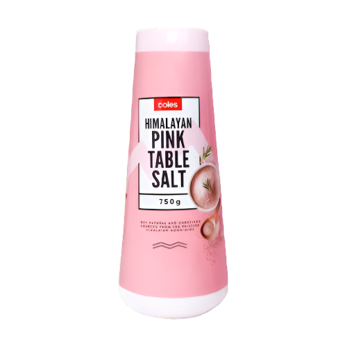 Coles Salt Himalayan Pink Table Salt 750g