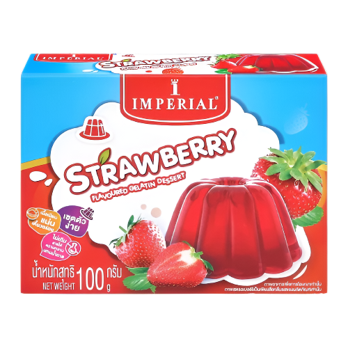 Imperial Strawberry Flavored Gelatin Dessert 100g