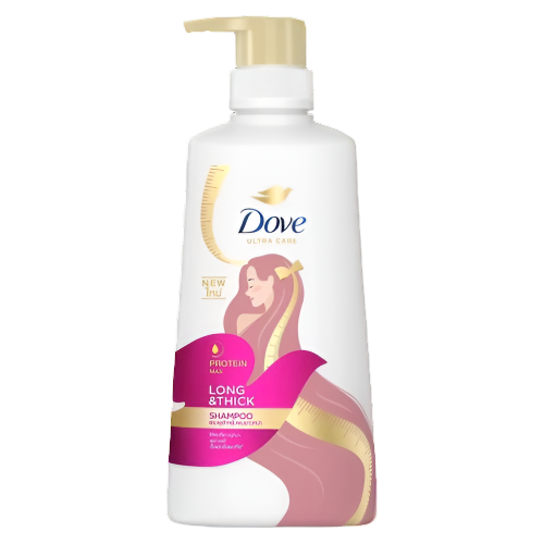 Dove Shampoo Protein Max Long Thick 480ml