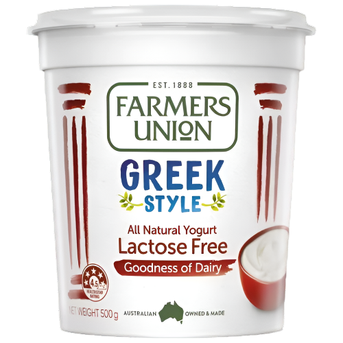 Farmers Union Greek Style Yogurt Lactose Free 500g