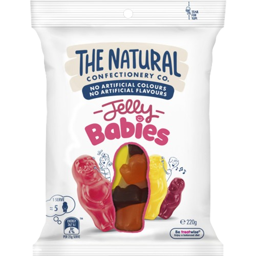 Natural Confectionery Jelly Babies 220g