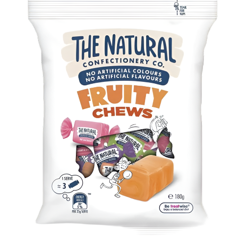 Natural Confectionery Fruity Chews 180g