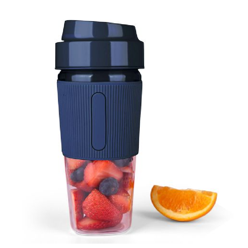 Portable Blender Fruit Juicer Cup Mini Cordless Personal Travel Mixer Smoothies Maker 300ML Stirring for Milk Shake (blue)