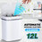 12L Automatic Waste Bin Induction Sensor Smart Trash Can Home Stainless Steel