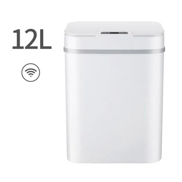 12L Automatic Waste Bin Induction Sensor Smart Trash Can Home Stainless Steel
