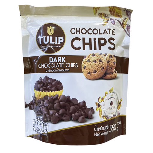 Tulip Dark Chocolate Chips Size  550g