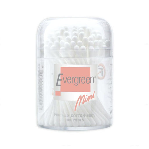 Evergreen Cotton Buds Mini 100 ຕ່ອນ
