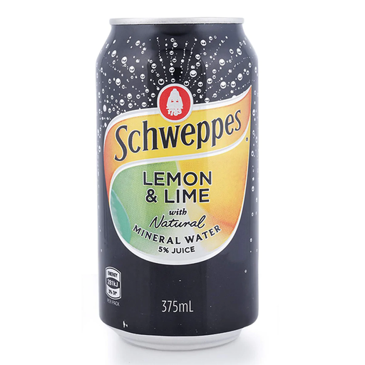 Schweppes Lemon &amp; Lime 375ml 