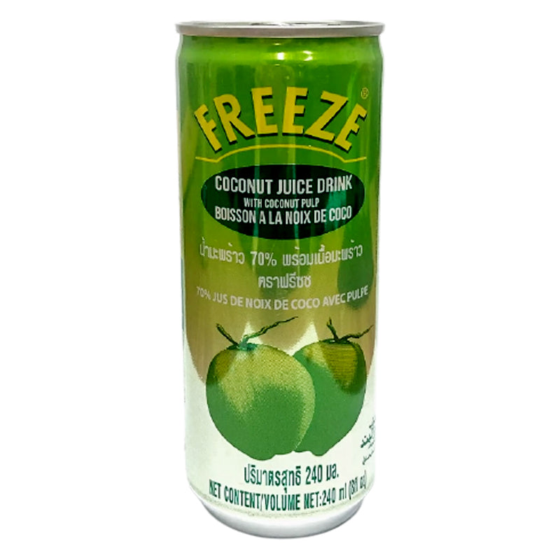Freeze Coconut juice Drink with Coconut Meat Size 240ml
