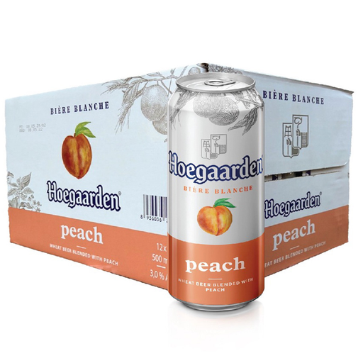 Beer Hoegaarden Peach Can 500ml x 12 pcs