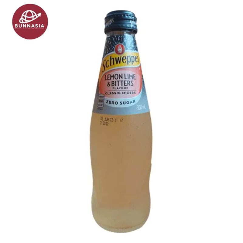 Schweppes Lemon Lime &amp; Bitters Zero Sugar 300ml