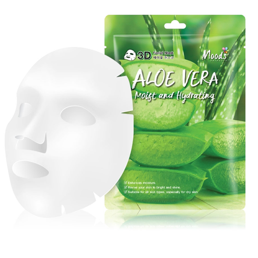 Moods Skin Care Aloe Vera Moist And Hydrating 3D Facial Mask 38ml
