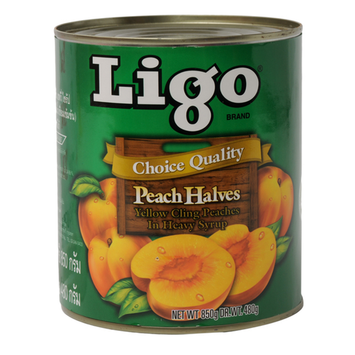 Ligo Peach halves in heavy syrup 480g