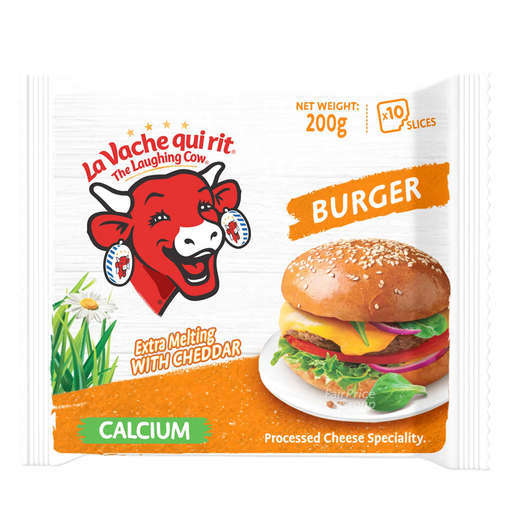 Lavache quirit The Laughing Cow La Vache Qui Rit Slice Cheese - Burger 10slices Size 200g