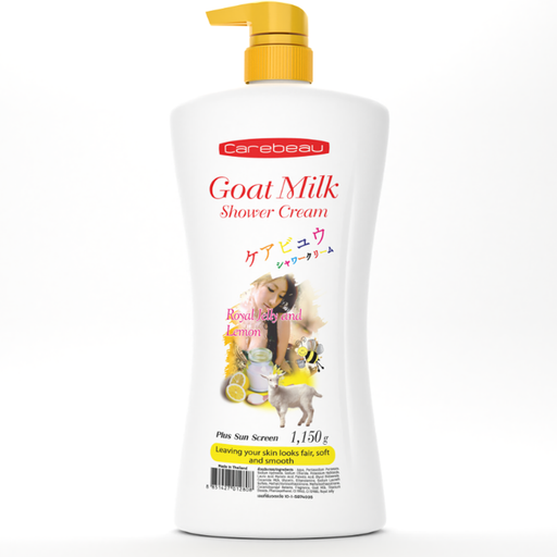 Carebeau Goat Milk Skin Whitening Lemon Body Wash Cream Shower Cream (1150g)