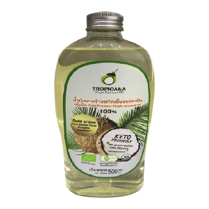 Tropicana Organic Cold Pressed Virgin Coconut Oil 500ml — Shopping-D ...