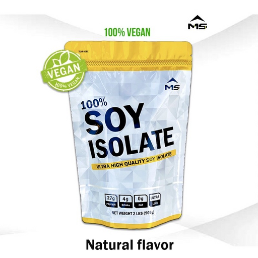 MS SOY ISOLATE Natural NET WEIGHT 2LBS (907g)
