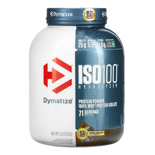 Dymatize Iso100 Hydrolyzed Protein Gourmet Chocolate  NET WT 5LB (2.3KG)