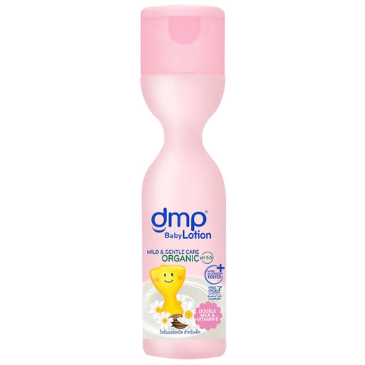 Dmp Baby Lotion Organic PH5.5 Ultra Moist Double Milk Vitamin E 200ml.