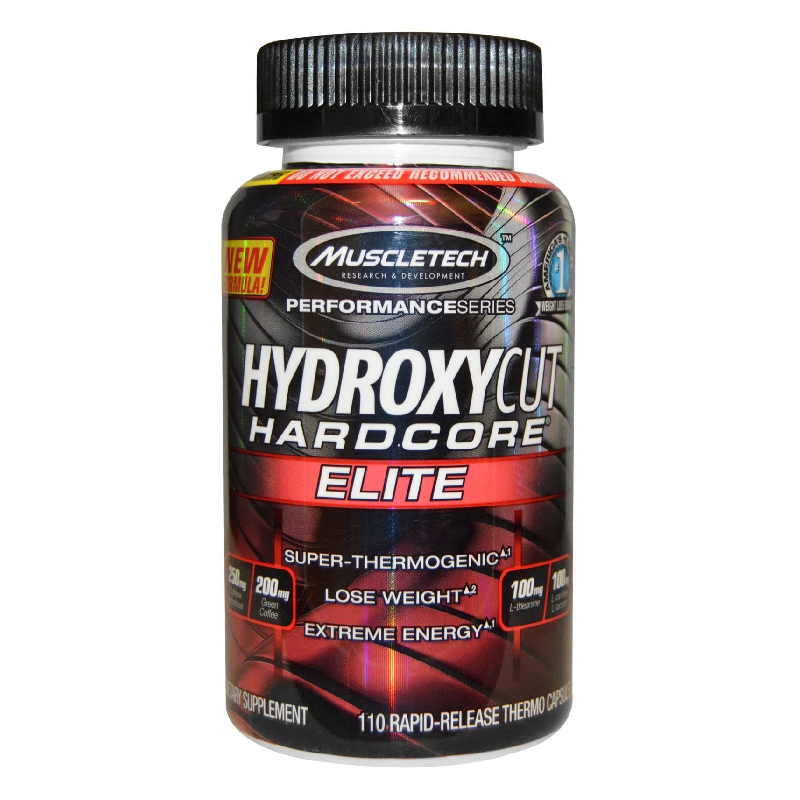 MuscleTech ໂພຊະນາການ Hydroxycut Hardcore Elite-110 Caps