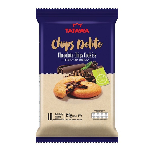 Tatawa Chips Delite Chocolate Chips Cookies Size 120g Pack of 10pcs