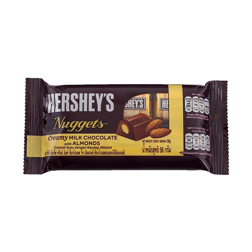 HERSHEY'S Nuggets Creamy Milk Chocolate with Almond 56g