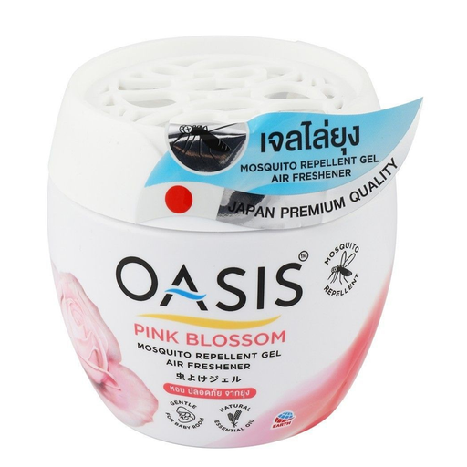 OASIS Pink Blossom mosquito repellent gel air freshener 180g