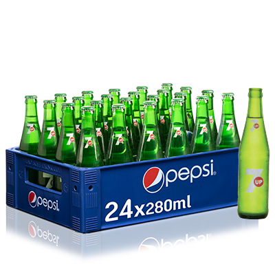 7up 280ml bottle per crate of 24 bottles