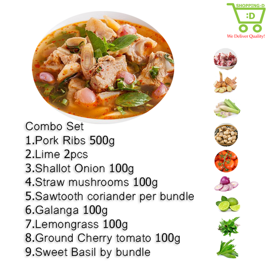Combo Set Hot and Sour Pork Bone Soup